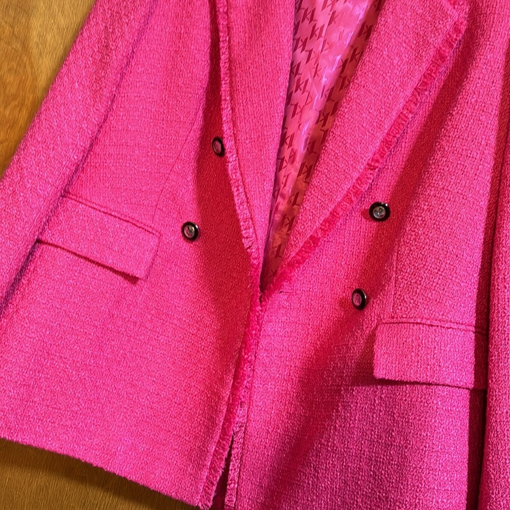 Karl Langerfeld blazer size 6 | Flamingo Pink Blazer 6 | NWT | luxury blazer 6